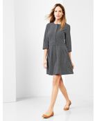 Gap Pleated Print Dress - Lyst
