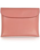 Marni Leather Pochette W/Wool Lining - Lyst
