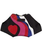 Alexander McQueen Heart Print De Manta Clutch - Lyst