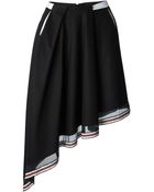 Ostwald Helgason Asymmetric Sequin Hem Skirt - Lyst