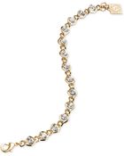 Anne Klein Crystal Stone Chain Bracelet - Lyst