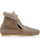 Isabel Marant Morley Studded Suede Moccasin Boots - Lyst