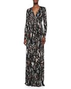 Rachel Pally Long-Sleeve Printed Caftan Maxi Dress - Lyst