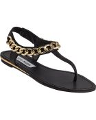 Steve Madden Hottstuf Thong Sandal Black - Lyst