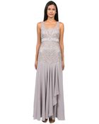 Sue Wong Seutache Embroidered Bodice Gown - Lyst