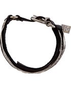 Goti Silver Beaten and Belted Bracelet - Lyst