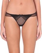 Myla Mesh Thong - Lyst
