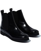 Sonia Rykiel Womens Glazed Calf Leather Low Boots - Lyst