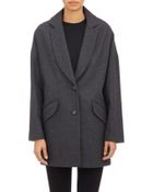 Barneys New York Oversize Cocoon Coat - Lyst