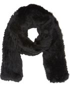 Barneys New York Fur Scarf - Lyst
