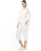 Lauren by Ralph Lauren Scoopneck Cotton Top - Lyst