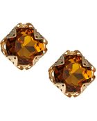 Asos Filigree Stone Earrings - Lyst