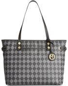 Marc Fisher Checkmate Large Tote - Lyst