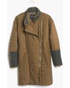 Madewell Quilted Coat - Lyst