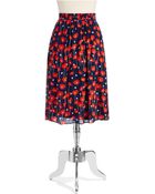 Ella Moss Floral Skirt - Lyst