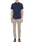 Theory Feynold S" Short-Sleeve Shirt - Lyst