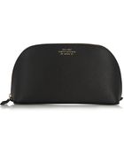 Smythson Panama Textured-Leather Cosmetics Case - Lyst