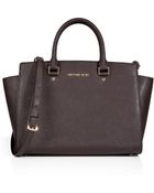 MICHAEL Michael Kors Leather Medium Selma Tote - Lyst
