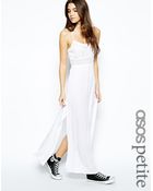 Asos Exclusive Crochet Inserts Cheesecloth Maxi Dress - Lyst