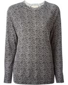 MICHAEL Michael Kors Herringbone Print Sweater - Lyst