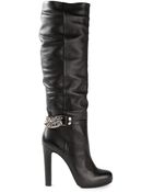 Gianmarco Lorenzi Chain Strap Boots - Lyst