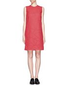 Victoria, Victoria Beckham Triangle Patchwork Crepe Dress - Lyst