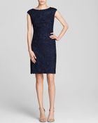 Sue Wong Dress - Cap Sleeves Boat Neck Soutache - Lyst