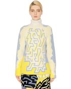 Peter Pilotto Wool Blend Ottoman Jacquard Sweater - Lyst