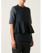 Marni Peplum Top - Lyst