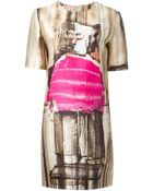 Marni Abstract Print Shift Dress - Lyst
