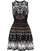 Karen Millen Texture Knit Dress - Lyst
