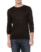 Versace Long Sleeve Speckled Tee - Lyst
