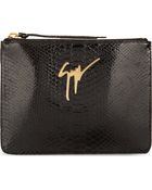 Giuseppe Zanotti Stamped Patent Logo Pouch - Lyst