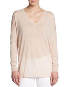Vince Lightweight Knit V-Neck Sweater - Lyst