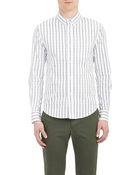 Band of Outsiders Stripe Oxford-Cloth Shirt - Lyst