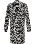 Sea Leopard Canvas Overcoat - Lyst