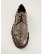 Dolce & Gabbana Studded Derbies - Lyst