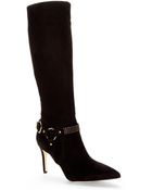 Via Spiga Black Cinda Studded Boots - Lyst