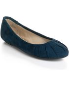 Nine West Blustery Suede Ballet Flats - Lyst