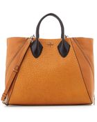 Pour La Victoire Yves Pebbled Leather Tote Bag - Lyst