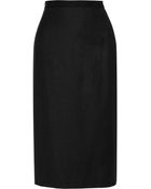 Oscar de la Renta Wool-Blend Midi Skirt - Lyst
