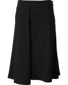Ann Demeulemeester Wrap Midi Skirt - Lyst