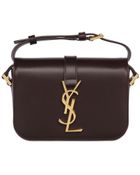 Saint Laurent Monogramme Leather Bag - Lyst