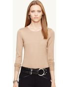Ralph Lauren Black Label Cashmere-Silk Crewneck - Lyst