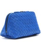Bottega Veneta Intrecciato Leather Cosmetic Case - Lyst