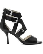 Michael Kors Lucinda Open-Toe Leather Pump - Lyst