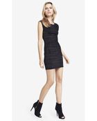 Express Metallic Cap Sleeve Cut-Out Sweater Dress - Lyst