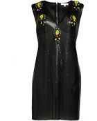 Matthew Williamson Chainmail Embroidered Sleeveless V-Neck Dress - Lyst