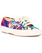 Superga Floral Sneakers - Lyst