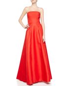 J. Mendel Strapless Gazaar Bustier Gown - Lyst